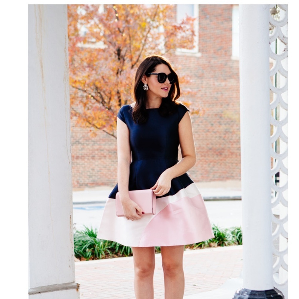 Kate Spade New York Colorblock Pattern Mini Dress Size 8 - Picture 5 of 14